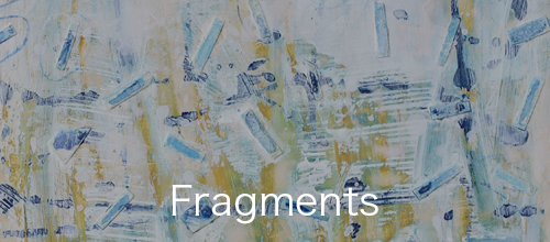 Mixed-media artworks exploring memory and texture, created from layered fragments, from the Fragments series by Asahi Tanaka.